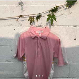 Comme des garçon pink polo